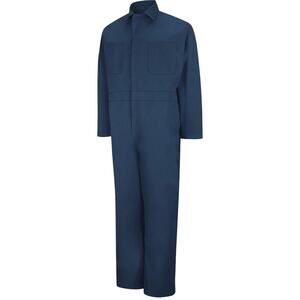 Red Kap Men's Zip-Up Twill Action Back Coveralls Size 50 Reg Long Sleeve
